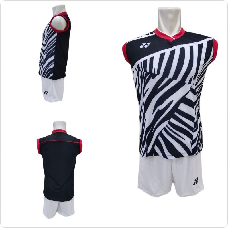 Setelan Baju dan Singlet Badminton Bulutangkis Y168 Polos