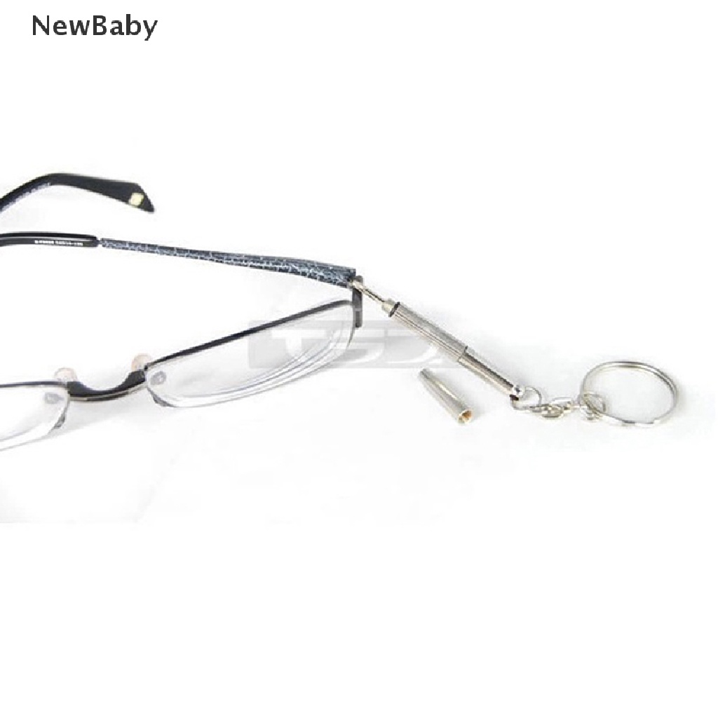 2pcs Gantungan Kunci Obeng Kepala Flat Multifungsi Untuk Reparasi