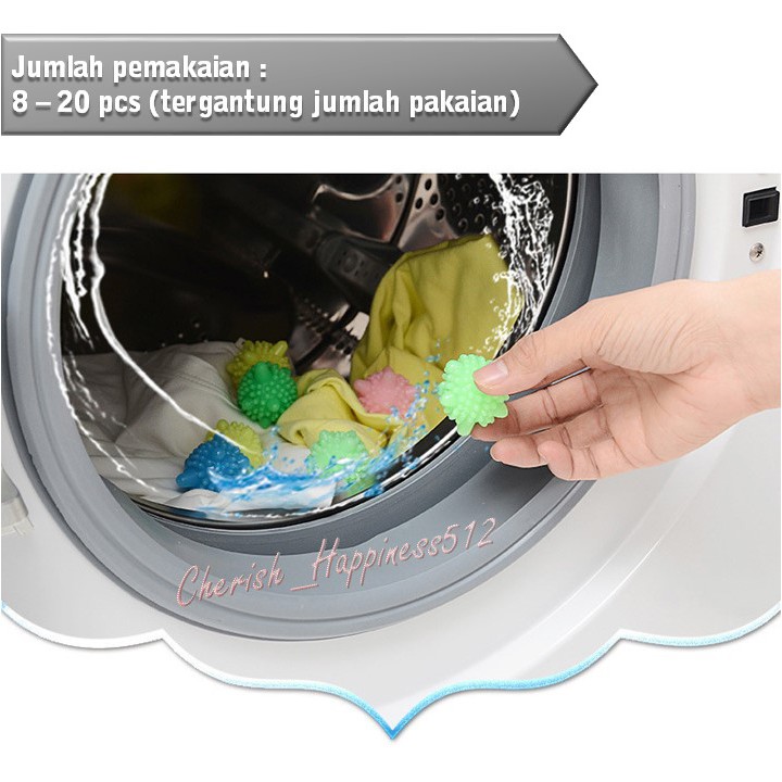 Bola Karet Mesin Cuci (Washing Laundry Ball) Alat Bantu Cuci Pakaian