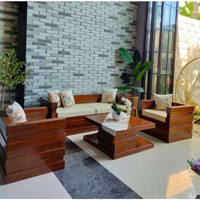 KURSI SOFA TAMU JATI MINIMALIS MODEL KURSI TAMU BOX KOTAK TERLARIS