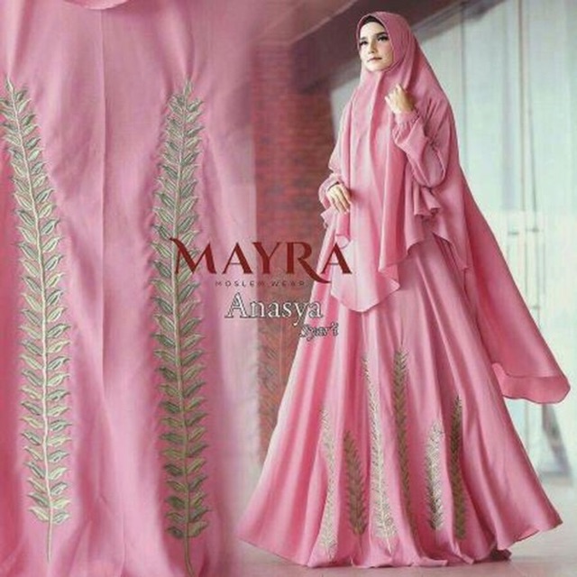 (3WARNA) SL SYARI MAXI ANASYA BORDIR / SET HIJAB SYARI TERBARU