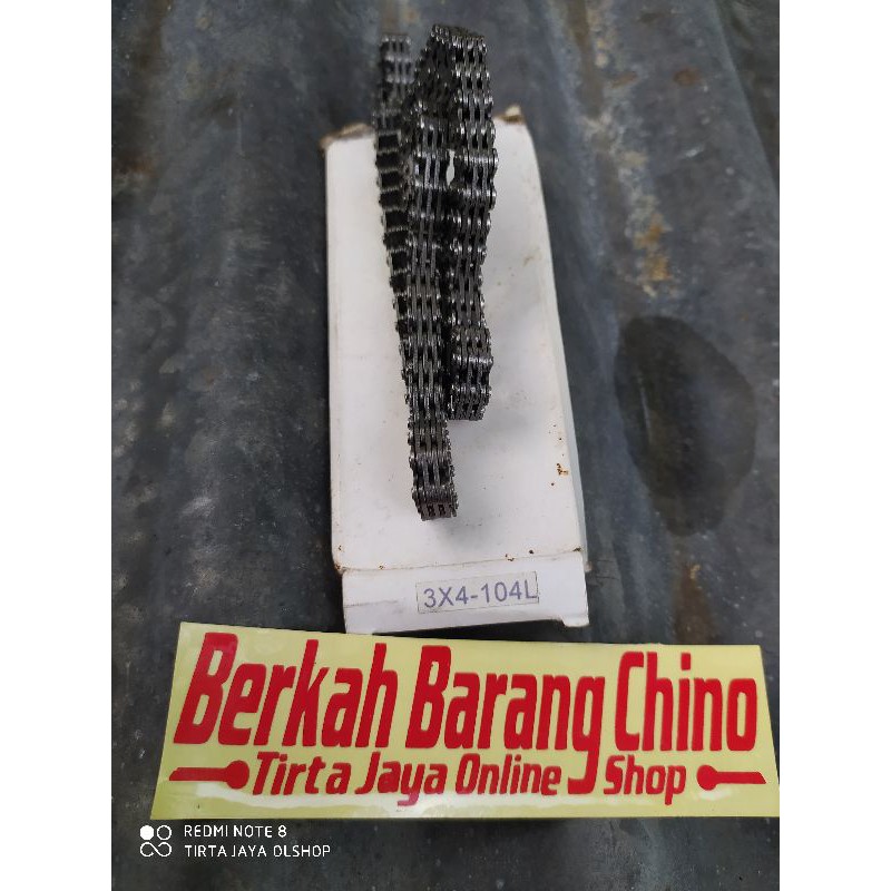 kamprat 4lapis  104mata L timing chain rantai mesin buat kruk as crf xiema 230