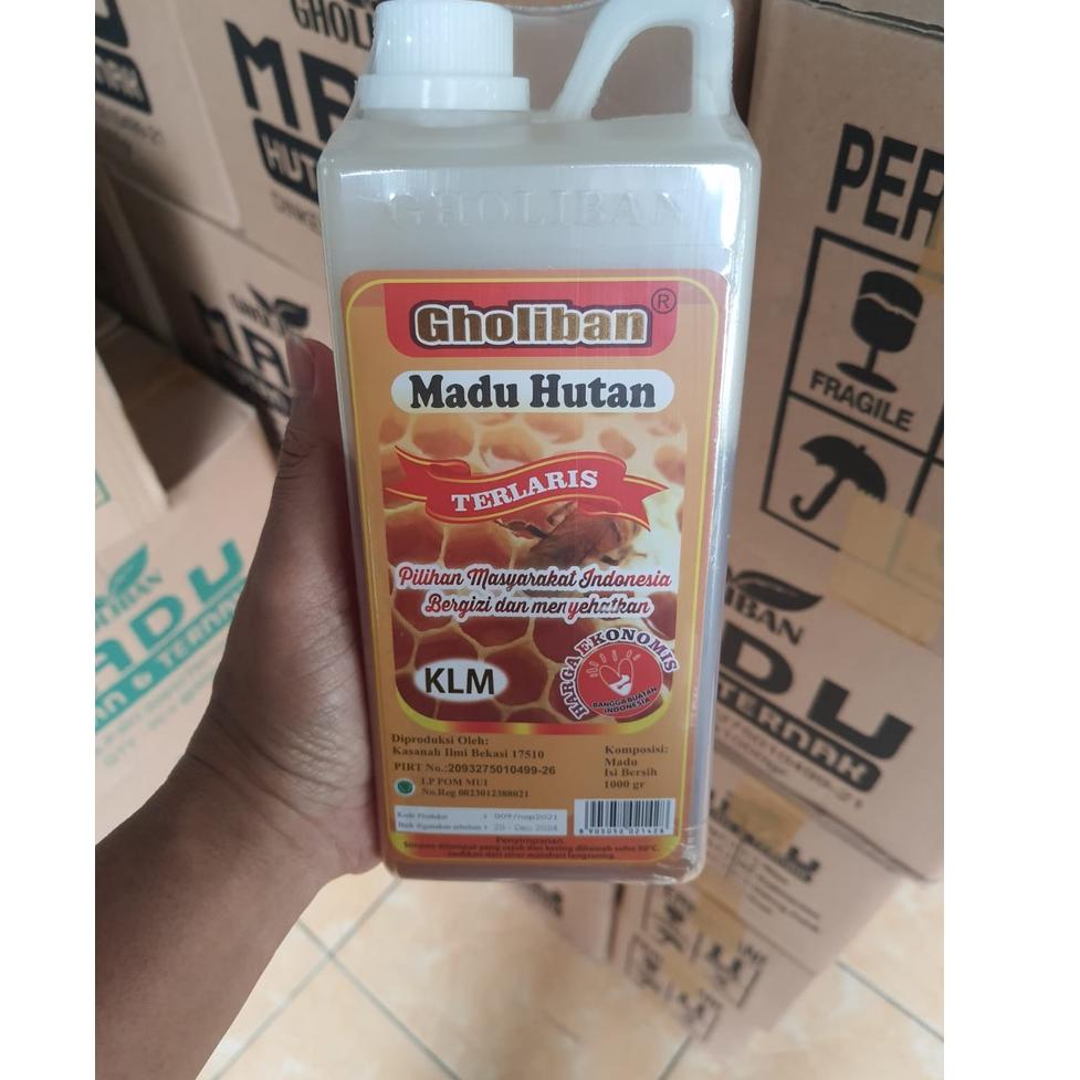 

Madu KLM Gholiban Kalimantan 1 kg / 1kg Original Botol Timbul Tulisan Gholiban MJNLJ8568