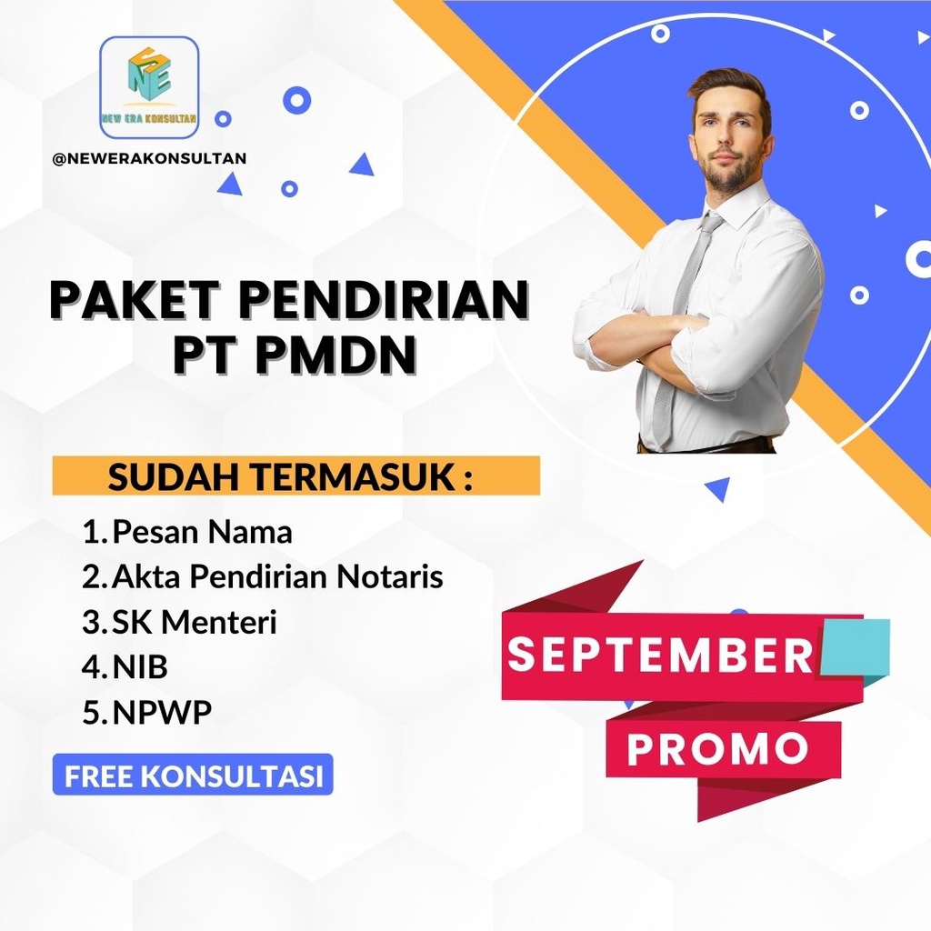 

PROMO SEPTEMBER PAKET PENDIRIAN PT PMDN