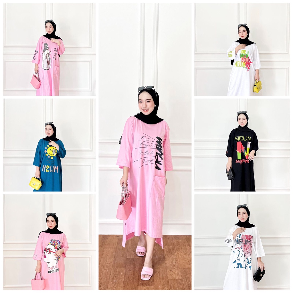 -Long Tunik Terbaru-Long Tunik 2022-NEUM-tunik wanita modern-Long tunik import-Long tunik kekinian-T