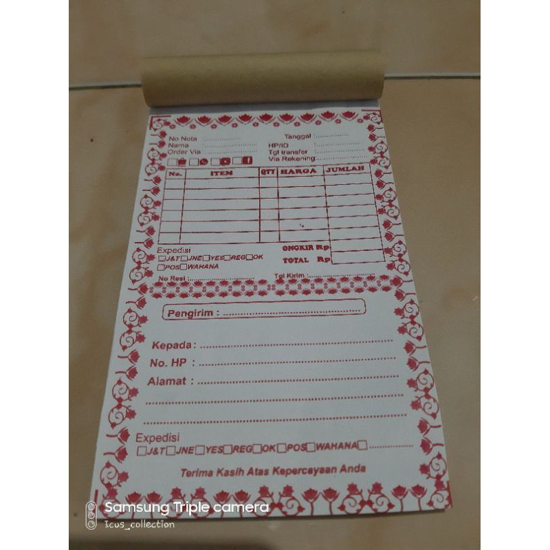 

Sale/nota+labelpengiriman/praktis/hemat/isi50lembar