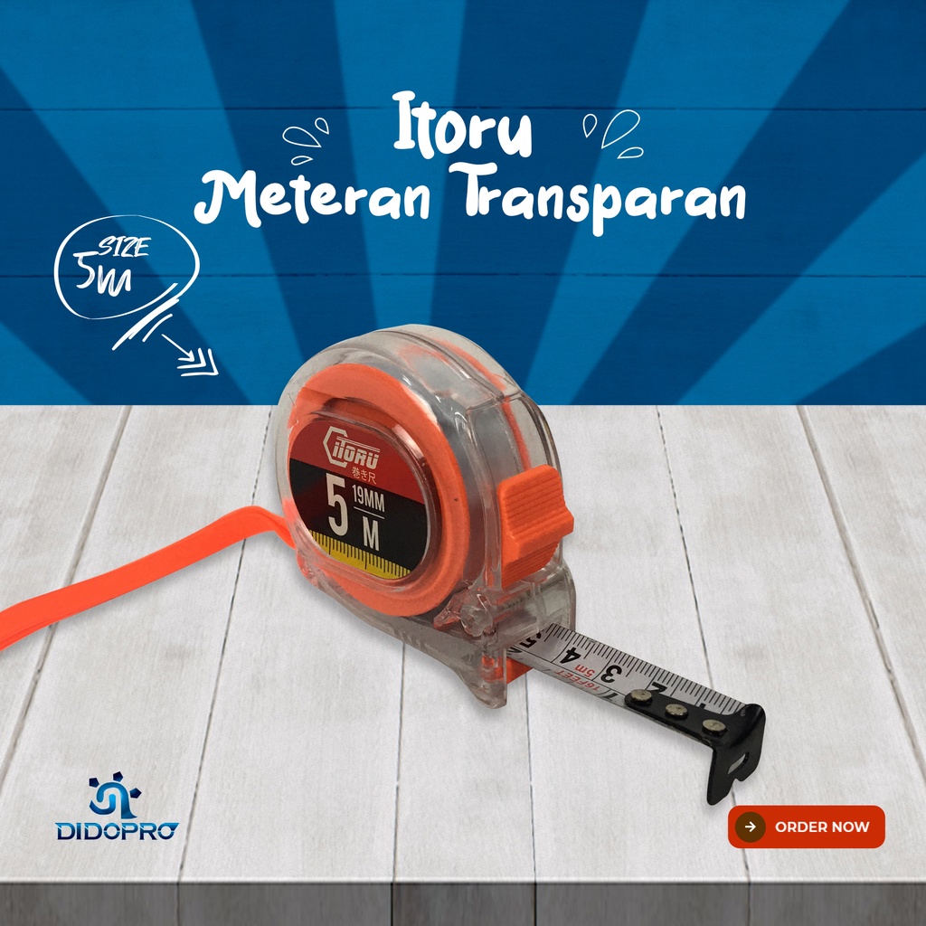 METERAN TRANSPARAN itoru 5M 5 Meter