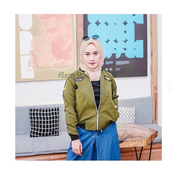 Rn Star Jaket Bomber Wanita Premium Spesial Promo - Jaket Bomber - Jaket Wanita - Jaket Parka Wanita-6