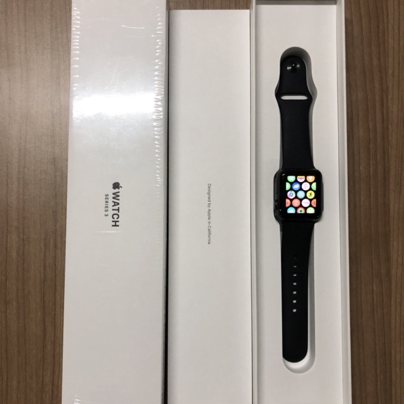 Apple Watch Series 3 38mm GPS, Space Grey, Black Sport Band
