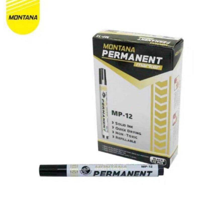 

Spidol Permanen Montana / Spidol Hitam / Spidol Marker Murah