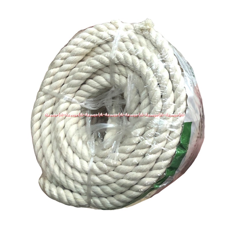 Maxbuilt 15m Decorative &amp; Garden Twist Rope White Tali Katun Putih Tahan Cuaca Kuat 15meter Dcotton Max Built Tali Dekorasi Maxt Built