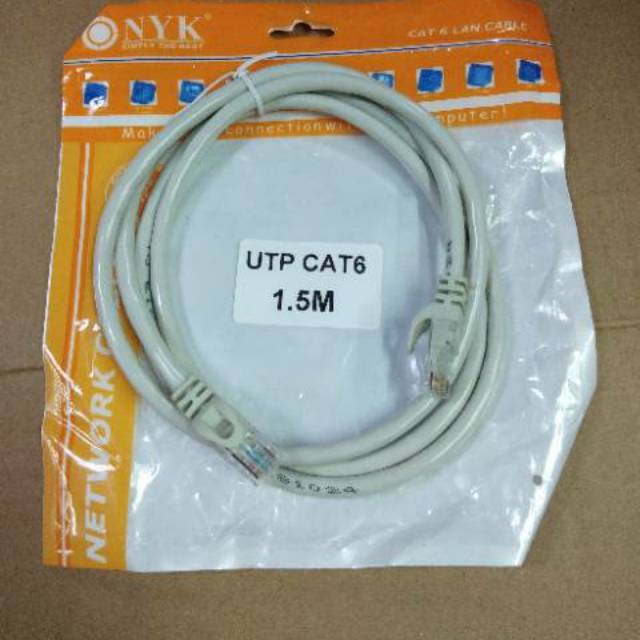 Nyk Kabel LAN Cat6 1,5Meter/Kabel UTP 1,5Meter Cat6