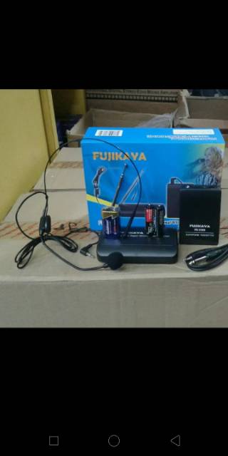 Mic wireless FUJIKAYA FK-3399.mic headset + jepit.cocok buat imam atau pidato