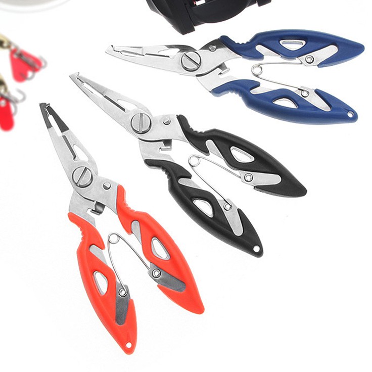 1Pcs Fishing Plier Scissor Braid Line Lure Cutter Kait Remover Tackle Alat Memotong Ikan Menggunakan Penjepit Gunting Tang Memancing