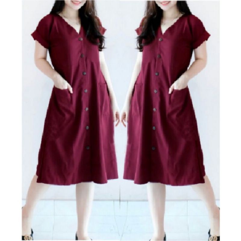 DRESS GAUN KOREA WANITA MODIS