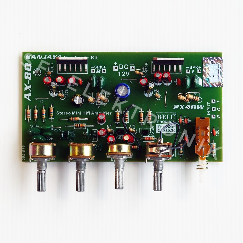 Kit Power Amplifier Speaker Aktif 80Watt Stereo AX-80 BELL