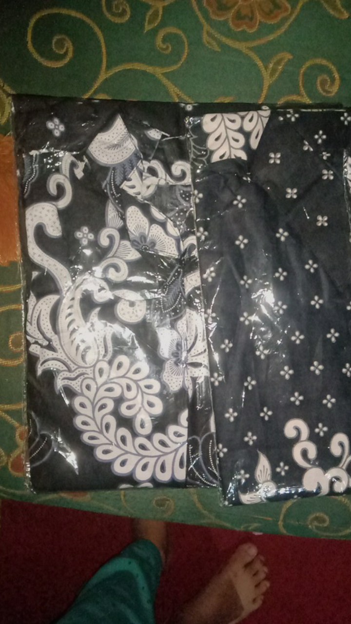 Bisa Pisah Batik Couple Keluarga Sania Ruffle Ori Ndoro Jowi Termurah Gurita Putih