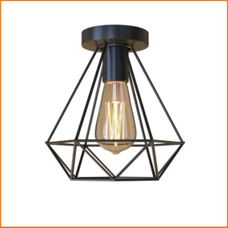 [COD] LAMPU PLAFON VINTAGE DESAIN SERI RETRO DEKOR - KAP LAMPU DIAMOND PLAFON AMANAH