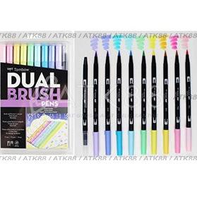 

Yz6Code Tombow Dual Brush Pen Set 10 Colors - Pastel Palette(Kekinian)A2S9