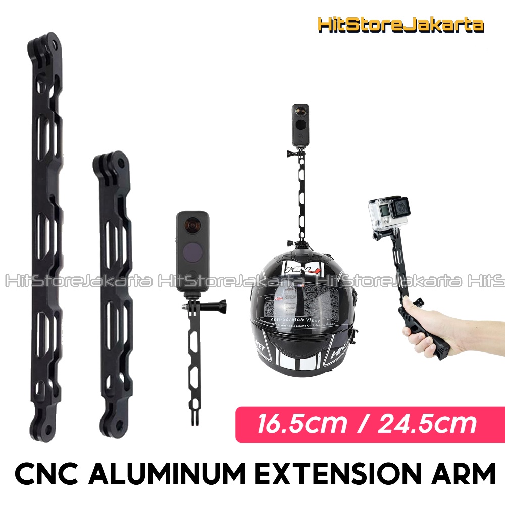 Aluminium Extension Arm Insta360 Go Pro Osmo Action Cam Arm Extension Bar Pole Bracket