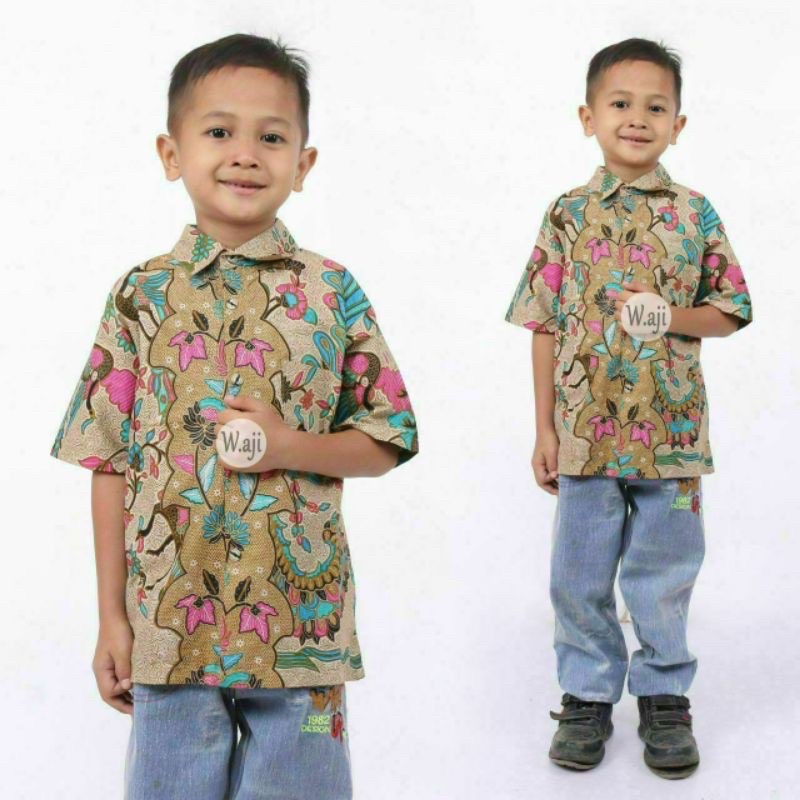 Couple Baju Batik Anak Pria Dan Wanita Usia 1-13 tahun Modern Termurah