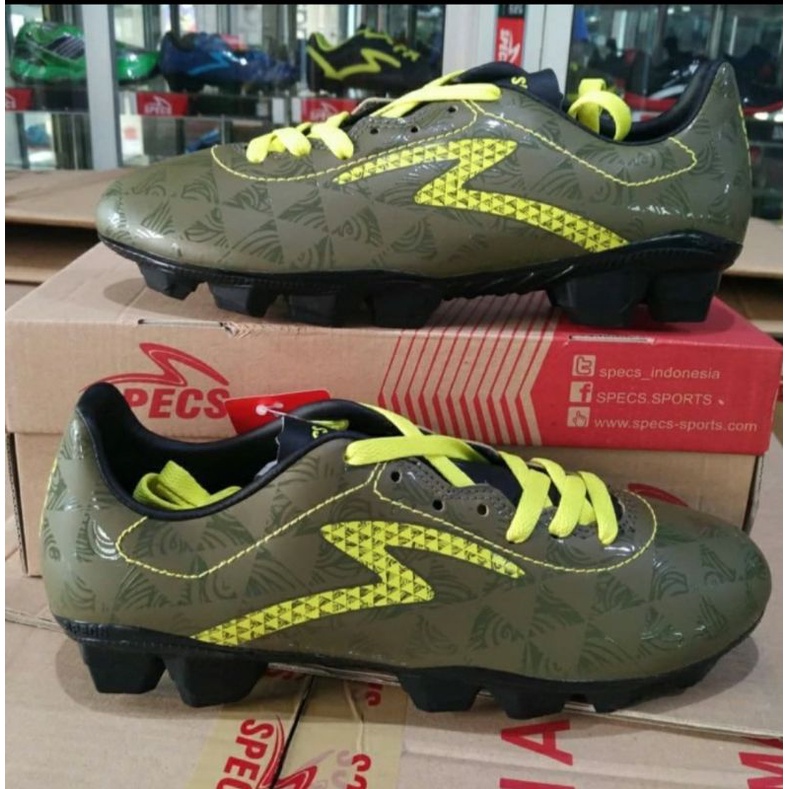 SEPATU BOLA ORIGINAL SPECS QUARK FG (hijau army)