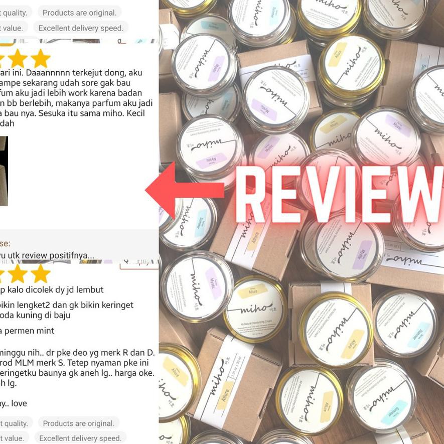 Terbaik, MIHO DEODORANT ALAMI Allure Series 30 ml Penghilang Bau Badan Perlambat Tumbuhnya Bulu Keti