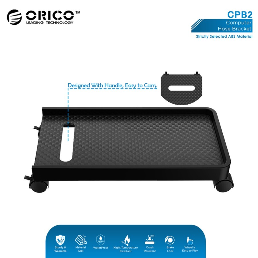 ORICO CPB2 Computer Host Bracket Baffle with Wheels