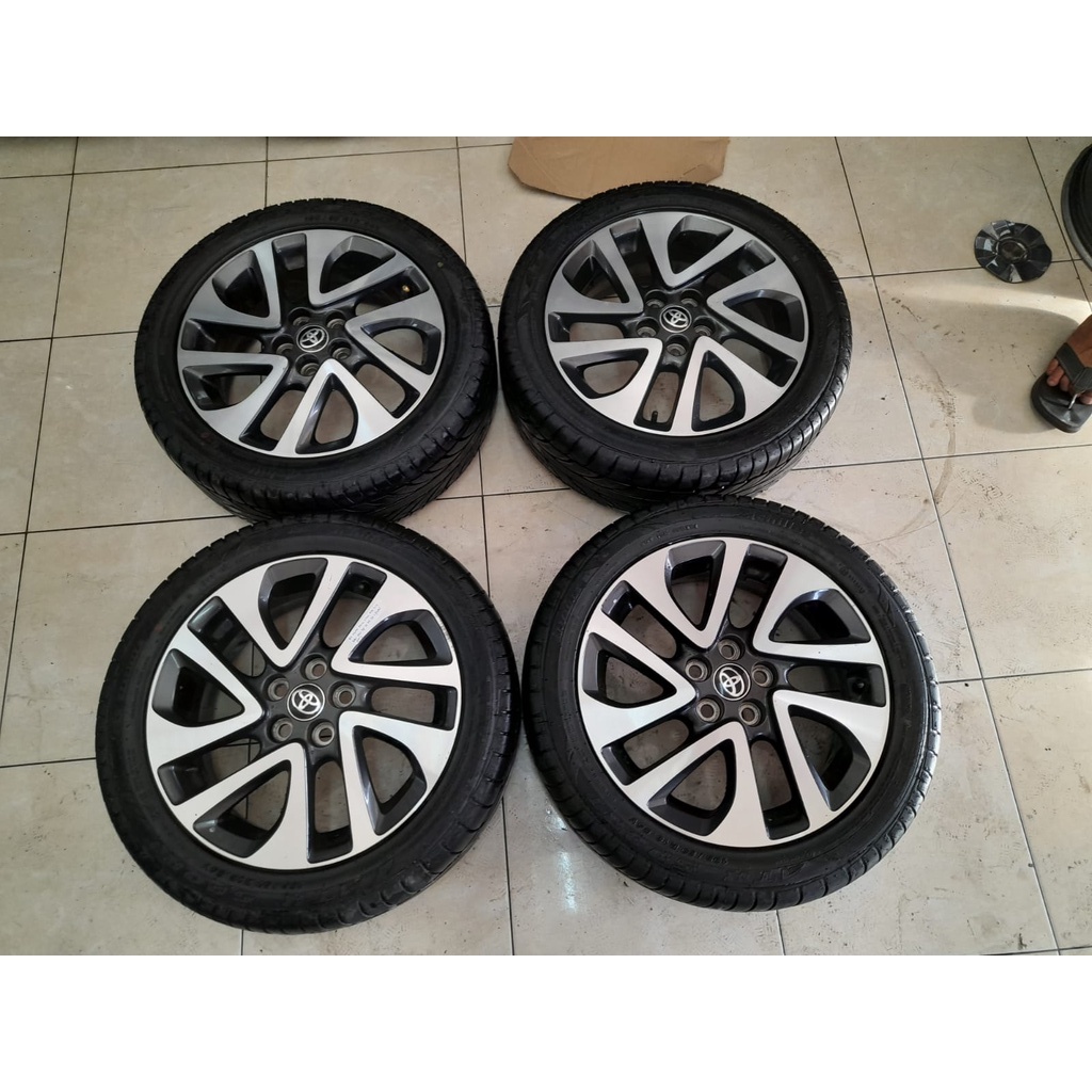 velg mobil bekas ori sienta ring 15 pcd 5x100 & ban 195/50