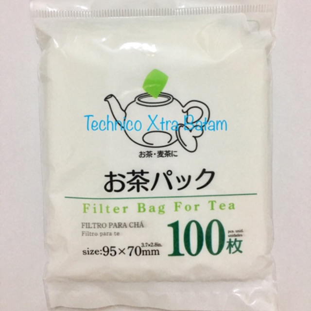 

Daiso Tea Bag Filter / Saringan Teh / Kantong Teh Isi 100 Pcs