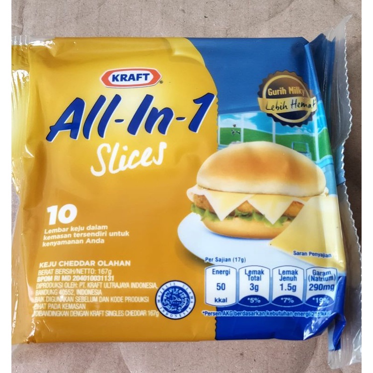 Jual Keju Kraft All In One Slice Isi 10 Pcs | Shopee Indonesia