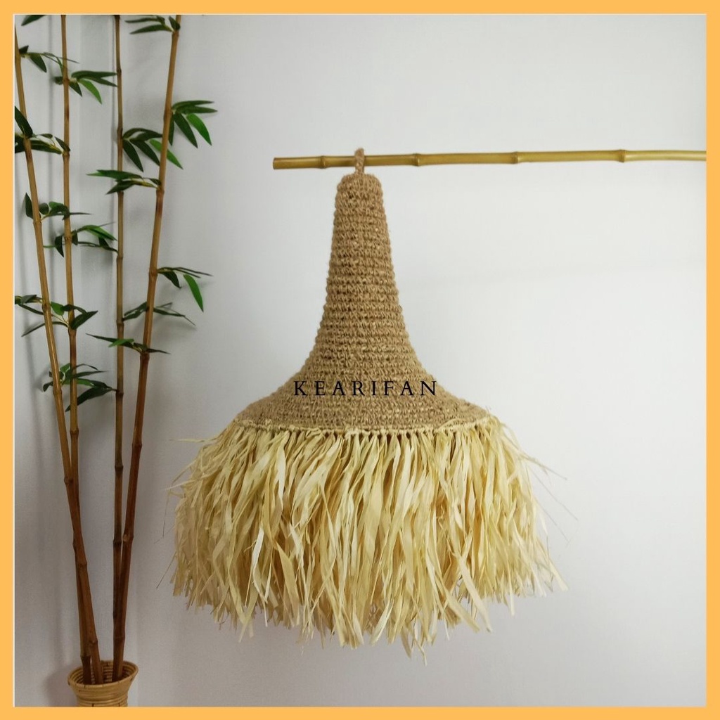 CUP LAMPU CAFE AESTHETIC - KAP LAMPU GANTUNG BESAR JUMBO, DEKORASI CAFE BALI, KAP LAMPU GANTUNG RUMB