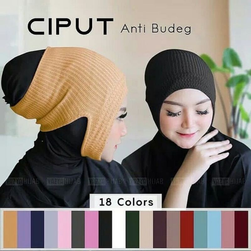 CIPUT RAJUT/ciput anti budeg/CIPUT ANBUD CIPUT ANTI PUSING Dalaman Kerudung