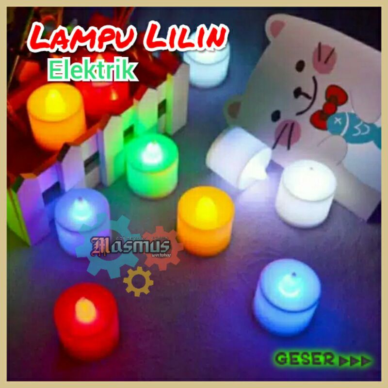 Lampu Lilin Elektrik Lampu mini lilin Led Lampu lilin Ulang tahun Elektrik