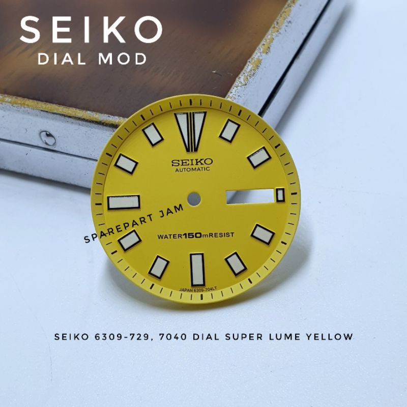 Seiko Dial Skx 6309 7290,729 YELLOW Dial Super Lume High Quality.