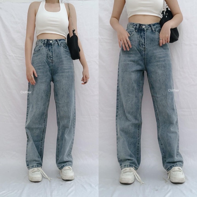 CLOTHIER - Lara Baggy Jeans - Unisex Vintage Wide Leg Jeans