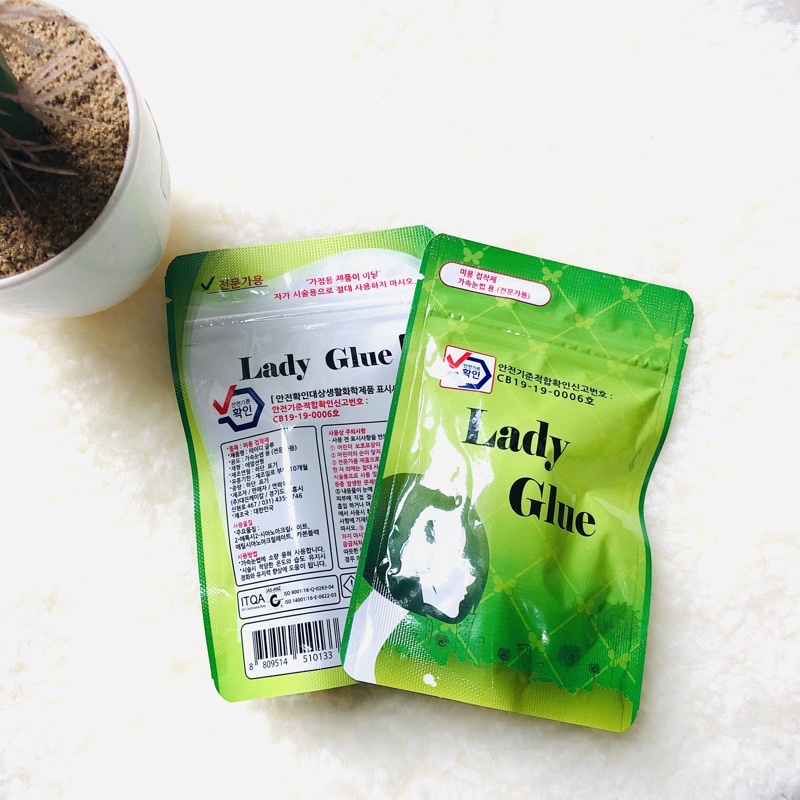 Lady black Glue LEM LADY BLACK / LADY GLUE KOREA (SEALED) / Lem eyelash korea