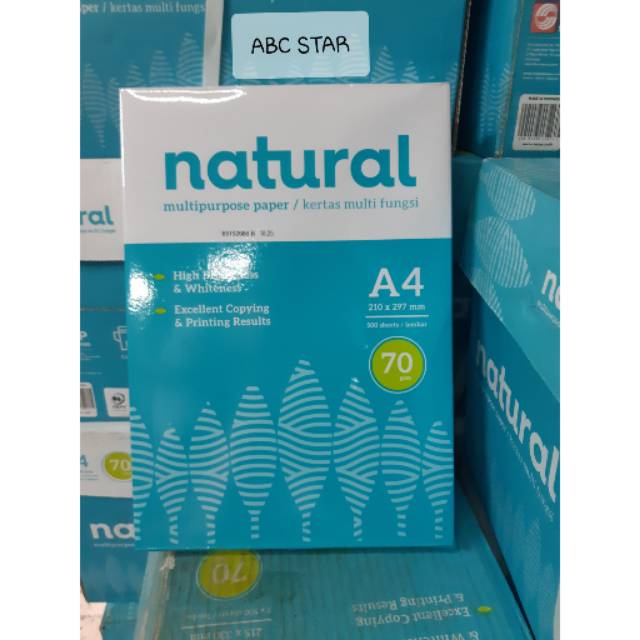 Jual Kertas A4 70 Gr Merk Natural | Shopee Indonesia