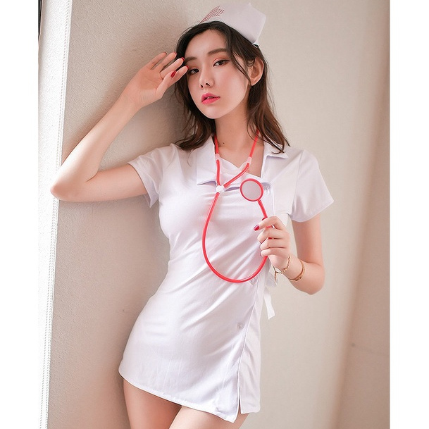 Blackpink Lingerie Cosplay Perawat Seragam Wanita Costume Nurse Doctor 1136