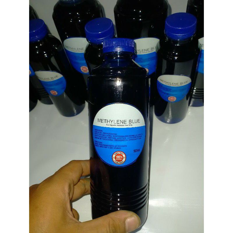Obat Biru 500ml (Methylene Blue) Untuk Ikan Cupang/Arwana/Louhan/ikan Koi/Guppy