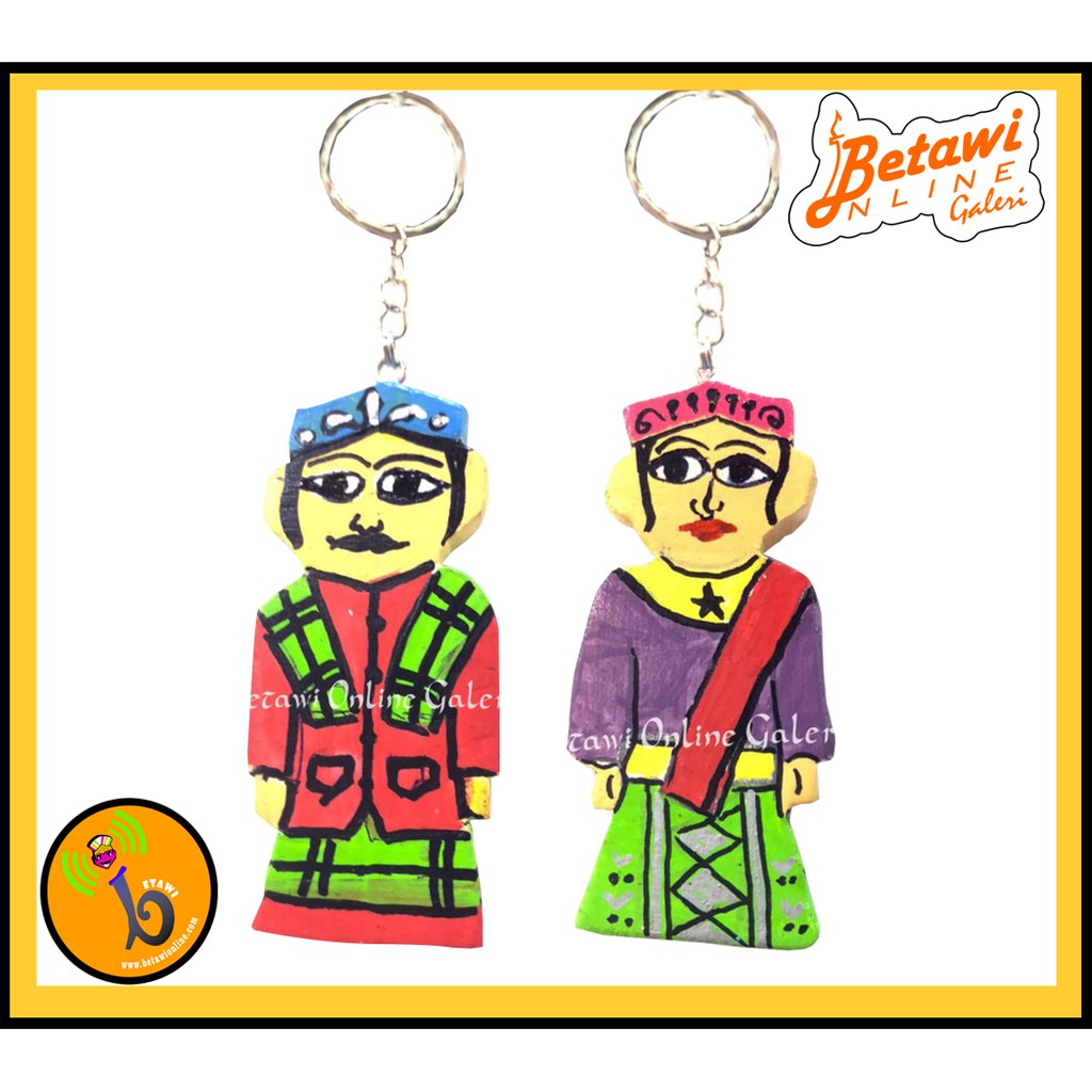 Gantungan Ondel-Ondel Kayu