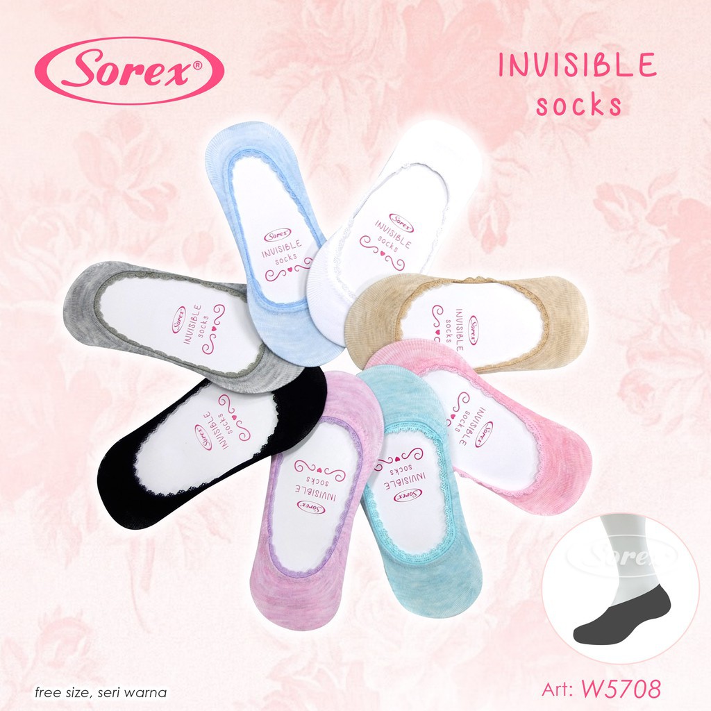 RC KAOS KAKI WANITA/CEWEK/LADIES SOREX INVISABLE/LADIES SOCKS TIPE W5709/W5708/W5703/W5706