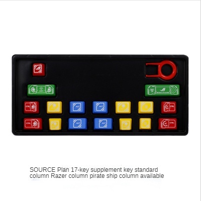 Prodigal Eye Source Plan Word Transparent ABS Material 17-Key Functional Area Gaming Office Keyboard