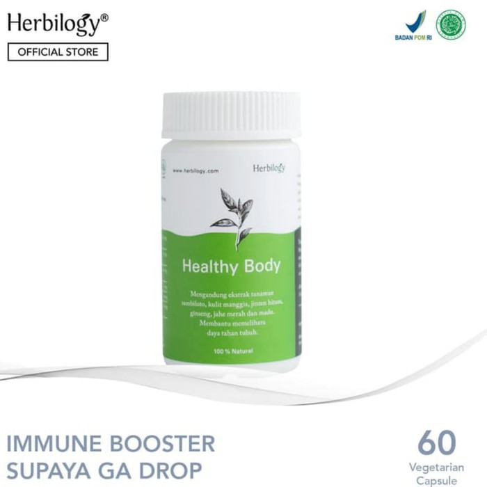 HERBILOGY Healthy Body Immune Booster 60 Veg Capsule Menjaga Stamina