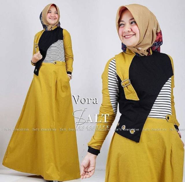 Vora dres/ gamis vora / busana muslim / dres maxi / gamis murah
