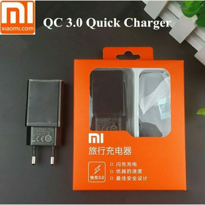 TC TRAVEL CHARGER XIAOMI FAST CHARGING ORIGINAL TYPE-C AND MICRO USB CABLE