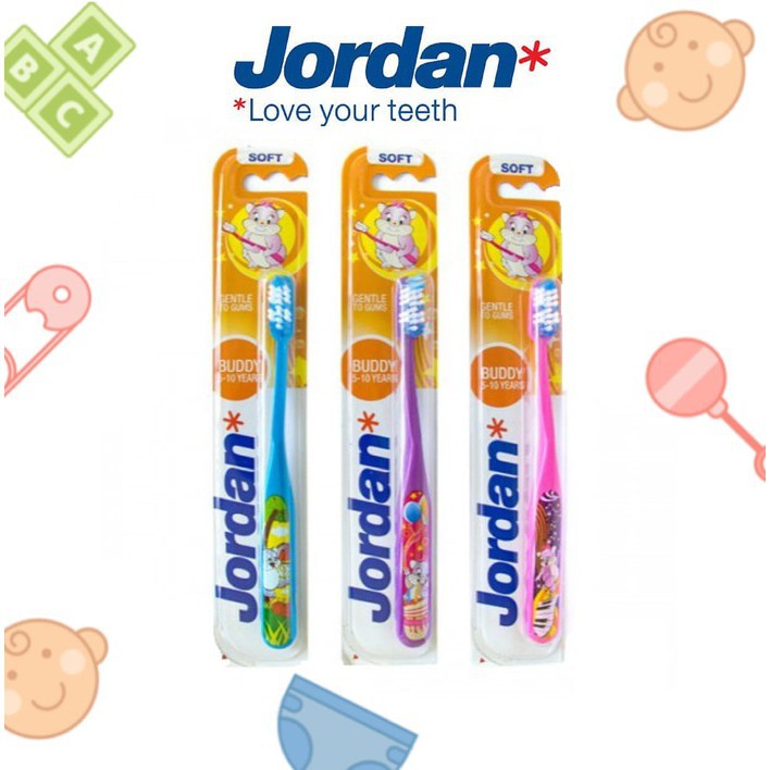 Jordan Toothbrush Sikat Gigi Jordan toothpste bayi anak HALAL MUI Sesuai rekomendasi Dokter Gigi Anak / Step 1 / Step 2 / Step 3 jordan odol bayi jacknjill  oral b oralb