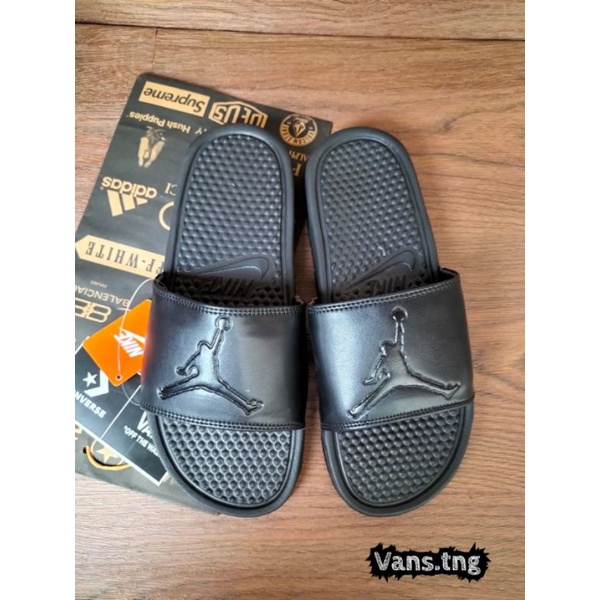 Sandal Slide Nike  Jordan Black Premium / Sendal Slop Nike / Sandal Nike Air Jordan /Sandal Murah