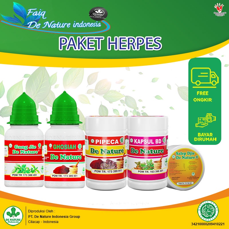 Obat herpes kulit gatal perih/obat herpes zoster herbal de nature