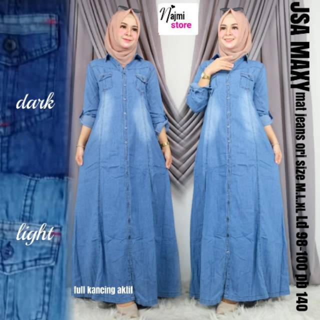 GAMIS JEANS JSA, BAHAN LD.98-100 PB.140